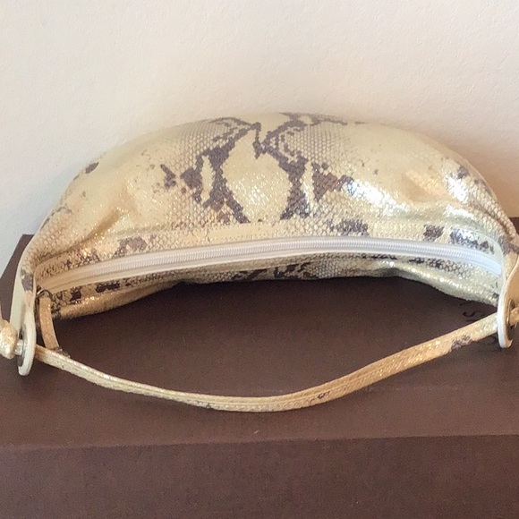 Donald J Pliner Couture Metallic Snake Print Bag - Picture 4 of 15